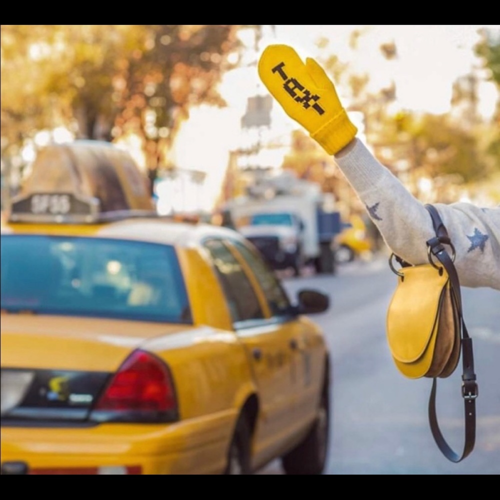 Taxi graphic gloves free people